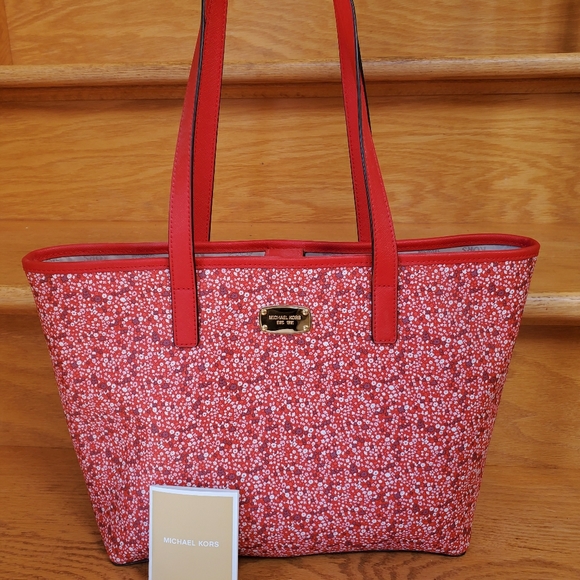 Michael Kors Handbags - Michael Kors Tote - red saffiano